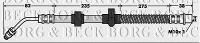 BORG & BECK bbh7518 -  Тормозной шланг